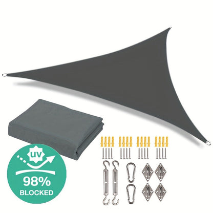 Outdoor Sun Shade Sail with Reinforced Corners and Multiple Color Options detail image - detail view 20