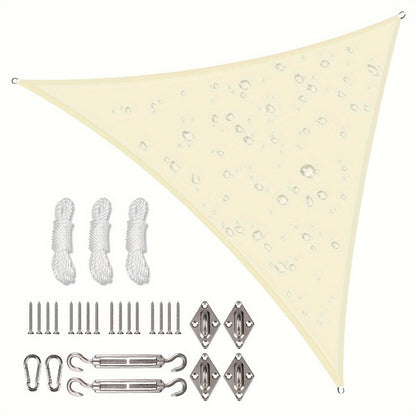 Outdoor Sun Shade Sail with Reinforced Corners and Multiple Color Options detail image - detail view 7