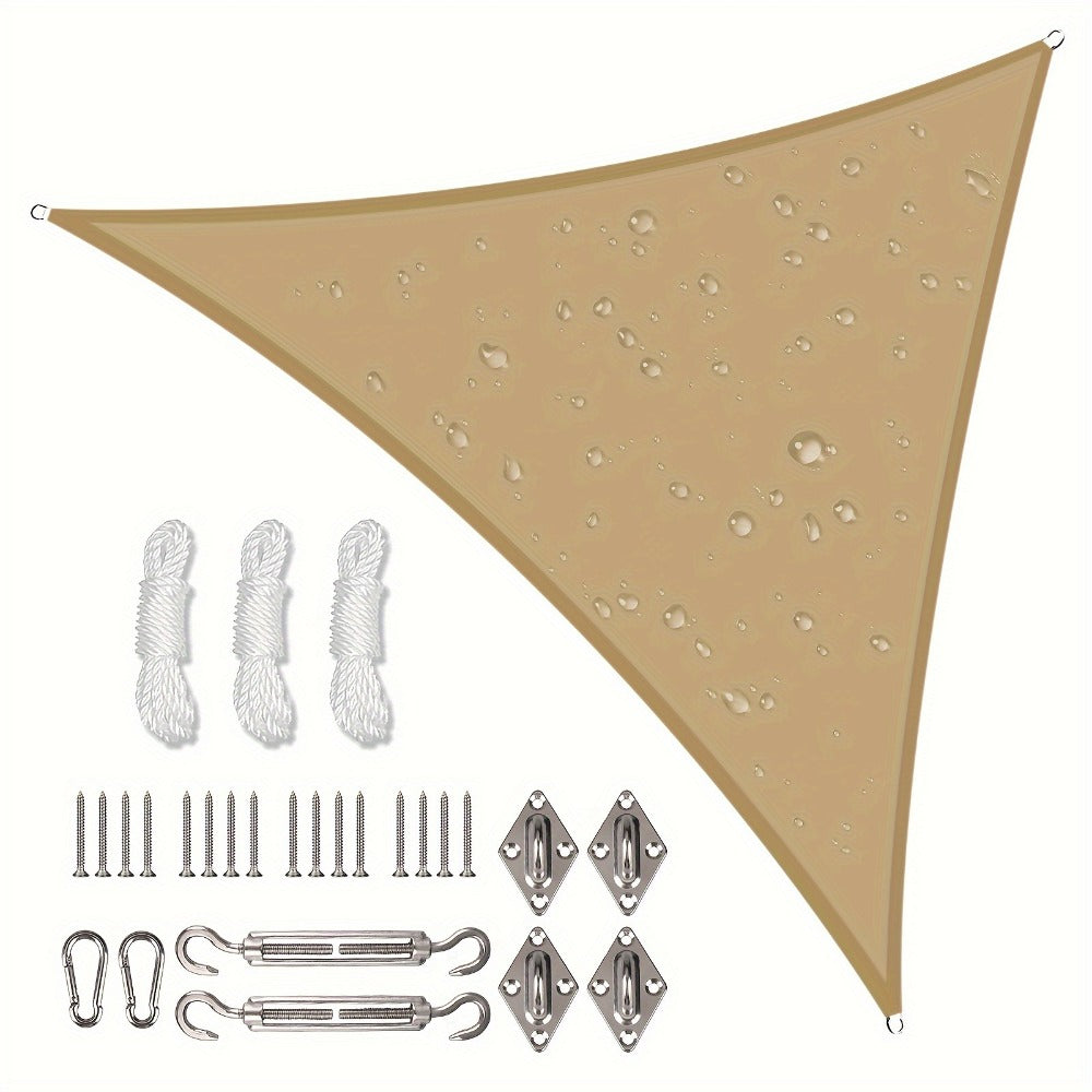 Outdoor Sun Shade Sail with Reinforced Corners and Multiple Color Options detail image - detail view 9