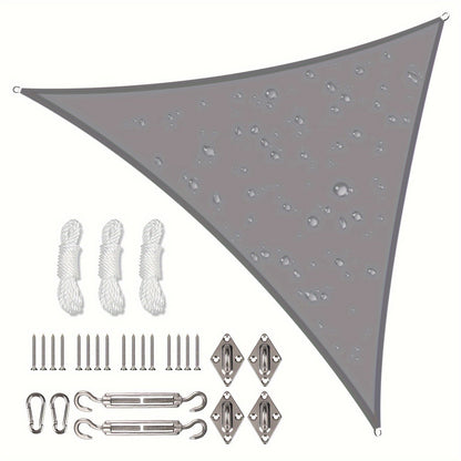 Sun Shade Sail shown in the Light Grey, 78.74*78.74*78.74inch(Hardware Kit included) option