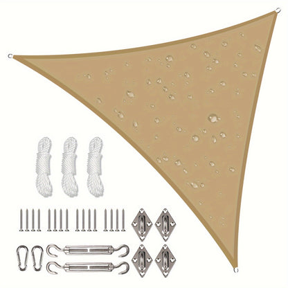 Sun Shade Sail shown in the Sand, 78.74*78.74*78.74inch(Hardware Kit included) option