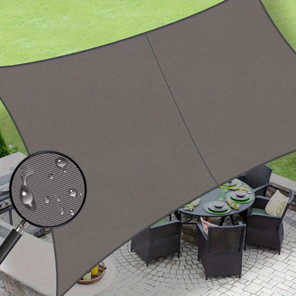 Sun Shade Sail shown in the Charcoal, 8'x10' option