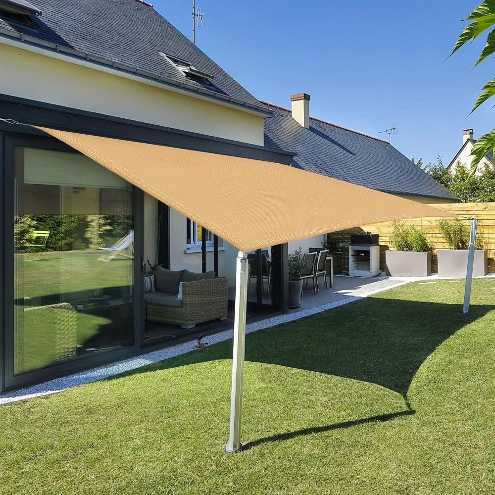 Sun Shade Sail, Waterproof UV Block 98% - 160-170GSM Polyester Outdoor Sunshade for Pool shown in the main product view
