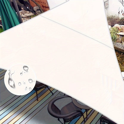 Sun Shade Sail shown in the White, 10'x10'x14' option