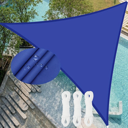 Shade Sail shown in the Blue, 78.74x78.74x78.74inch option