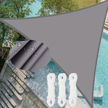 Shade Sail shown in the Light Grey, 78.74x78.74x78.74inch option
