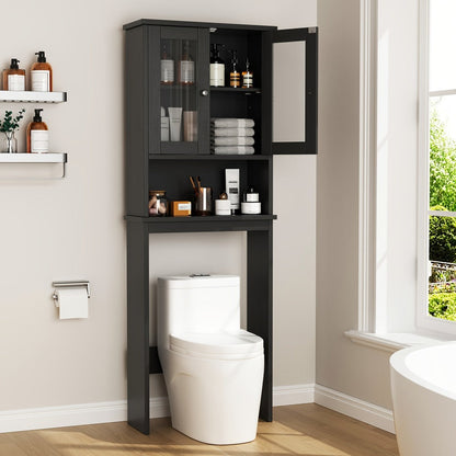 Over-the-Toilet Storage Organizer with Adjustable Shelves, Vertical Bathroom Storage detail image - detail view 4
