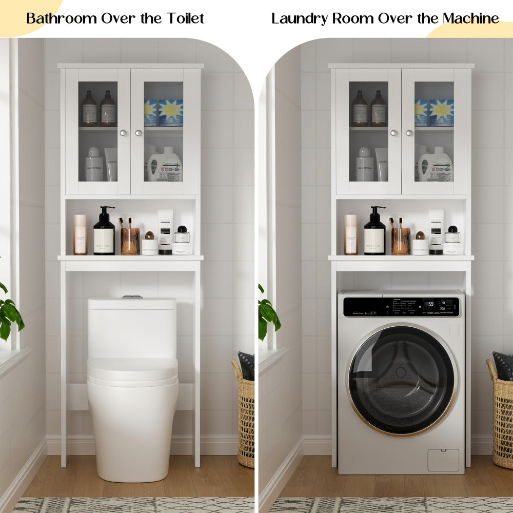Over-the-Toilet Storage Organizer with Adjustable Shelves, Vertical Bathroom Storage detail image - detail view 7