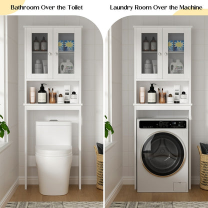 Over-the-Toilet Storage Organizer with Adjustable Shelves, Vertical Bathroom Storage detail image - detail view 7