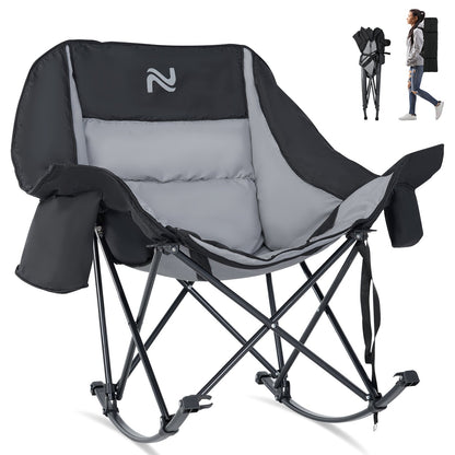 Camping Chair shown in the Black Gray option