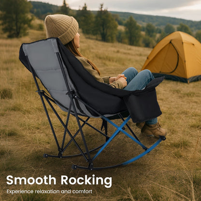 Oversized Camping Chair with High Back for Comfortable Everyday Seating in Patio detail image - detail view 10