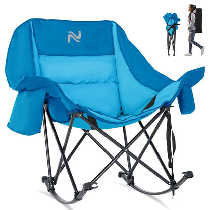 Oversized Camping Chair with High Back for Comfortable Everyday Seating in Patio detail image - detail view 11