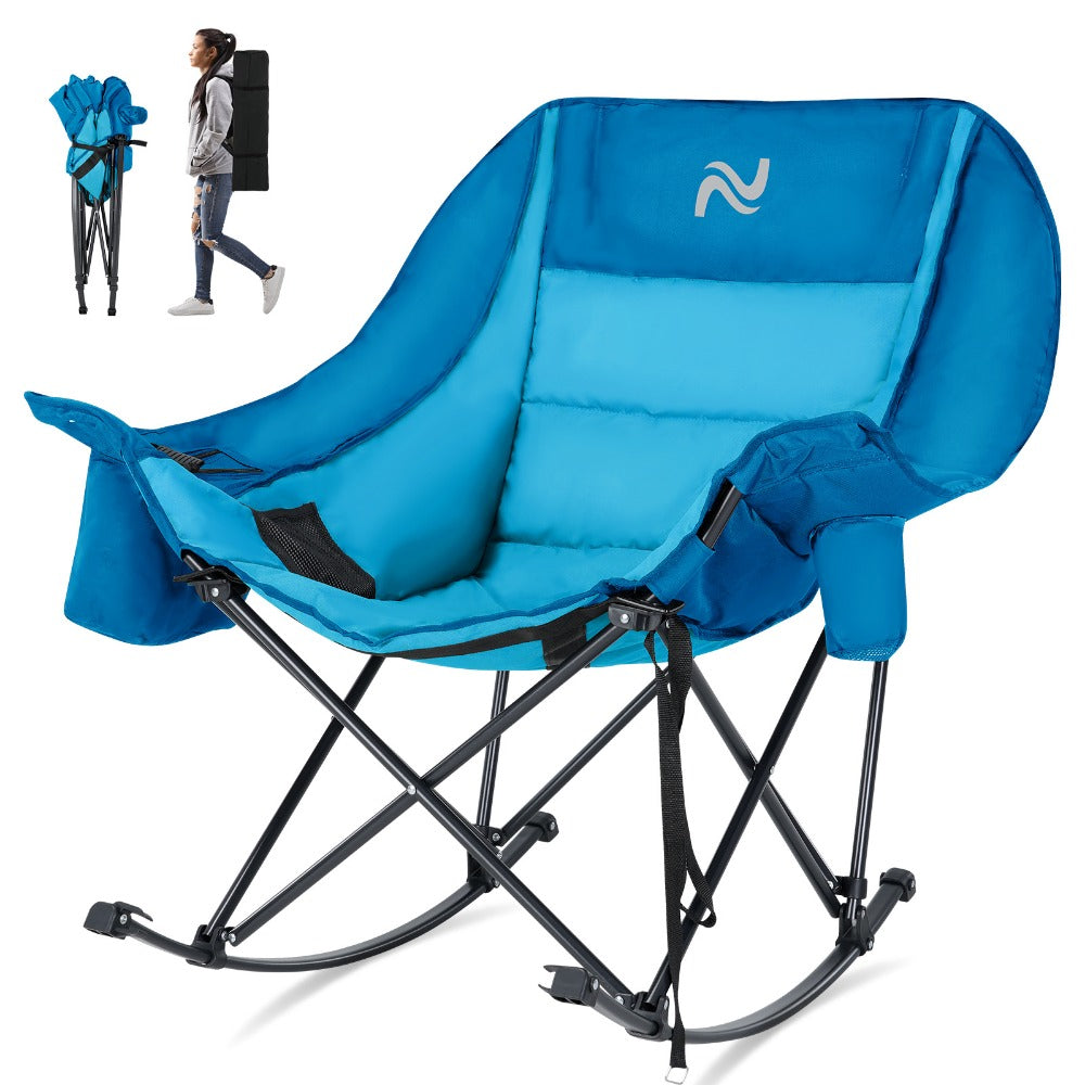 Oversized Camping Chair with High Back for Comfortable Everyday Seating in Patio detail image - detail view 12