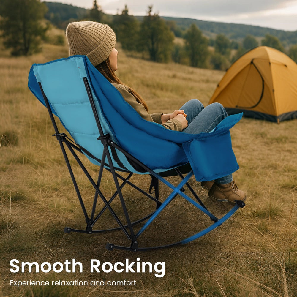 Oversized Camping Chair with High Back for Comfortable Everyday Seating in Patio detail image - detail view 19