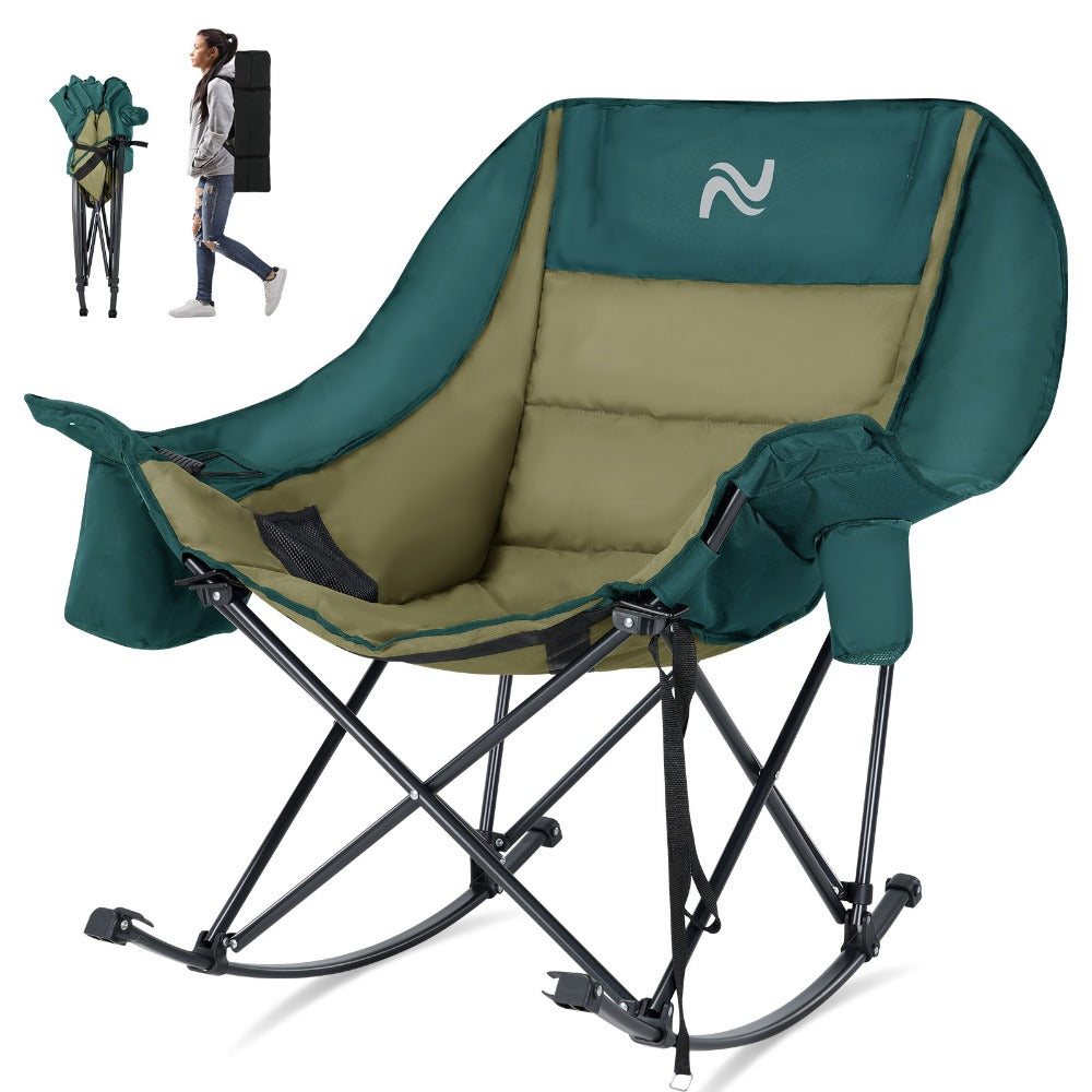 Oversized Camping Chair with High Back for Comfortable Everyday Seating in Patio detail image - detail view 22