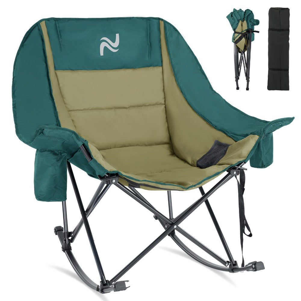 Oversized Camping Chair with High Back for Comfortable Everyday Seating in Patio detail image - detail view 23