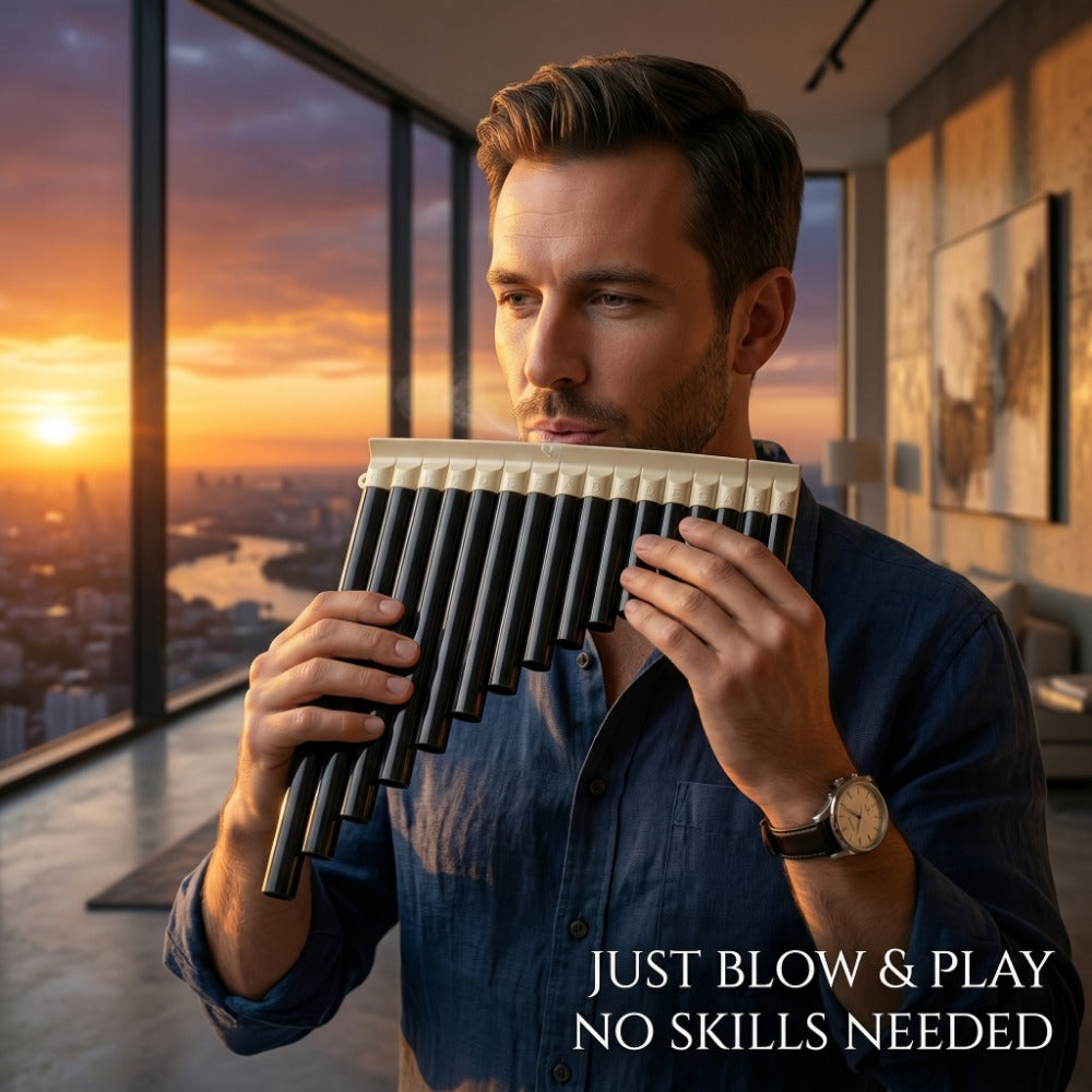 Pan Flute, Portable, Pipes, Key, Easy for Lessons and Practice detail image - detail view 4