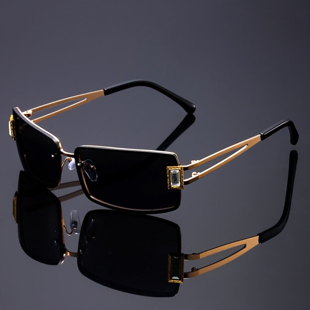 Party Glasses - Oversized Square for Men Women Extra Large Luxury Gradient Ombre Retro - product detail view 8