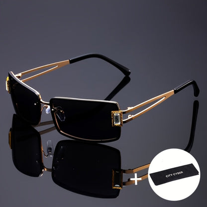 Party Glasses - Oversized Square for Men Women Extra Large Luxury Gradient Ombre Retro - product detail view 9