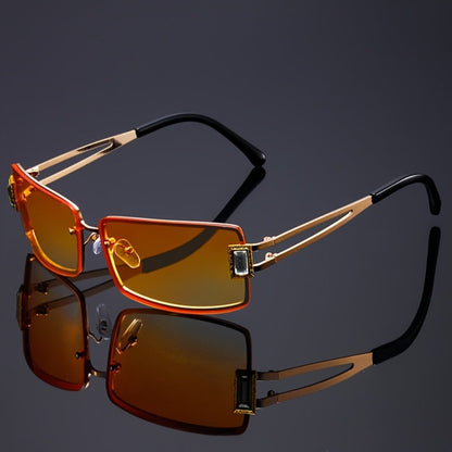 Party Glasses - Oversized Square for Men Women Extra Large Luxury Gradient Ombre Retro - product detail view 10