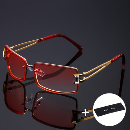 Party Glasses - Oversized Square for Men Women Extra Large Luxury Gradient Ombre Retro - product detail view 11