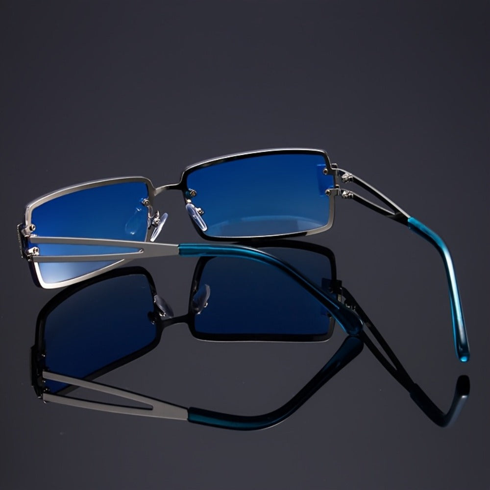 Party Glasses - Oversized Square for Men Women Extra Large Luxury Gradient Ombre Retro - product detail view 13