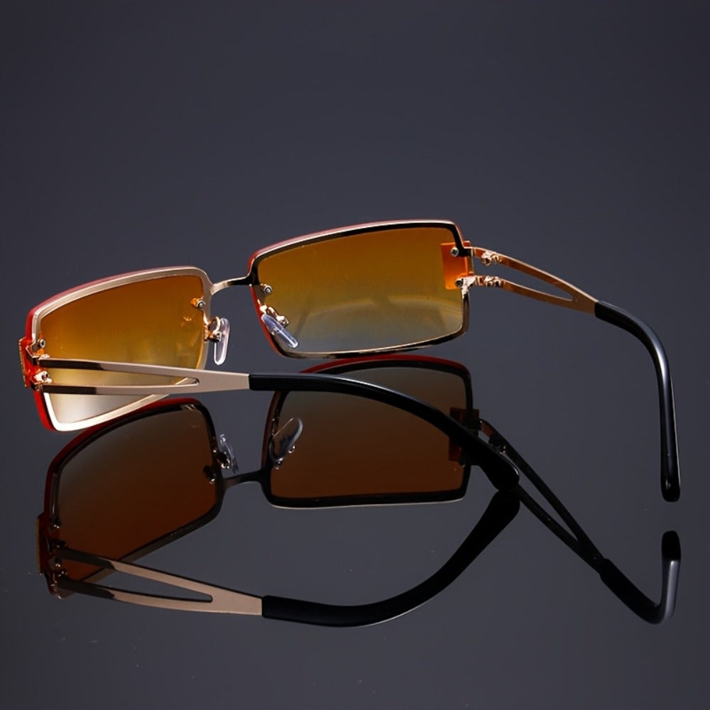 Party Glasses - Oversized Square for Men Women Extra Large Luxury Gradient Ombre Retro - product detail view 15