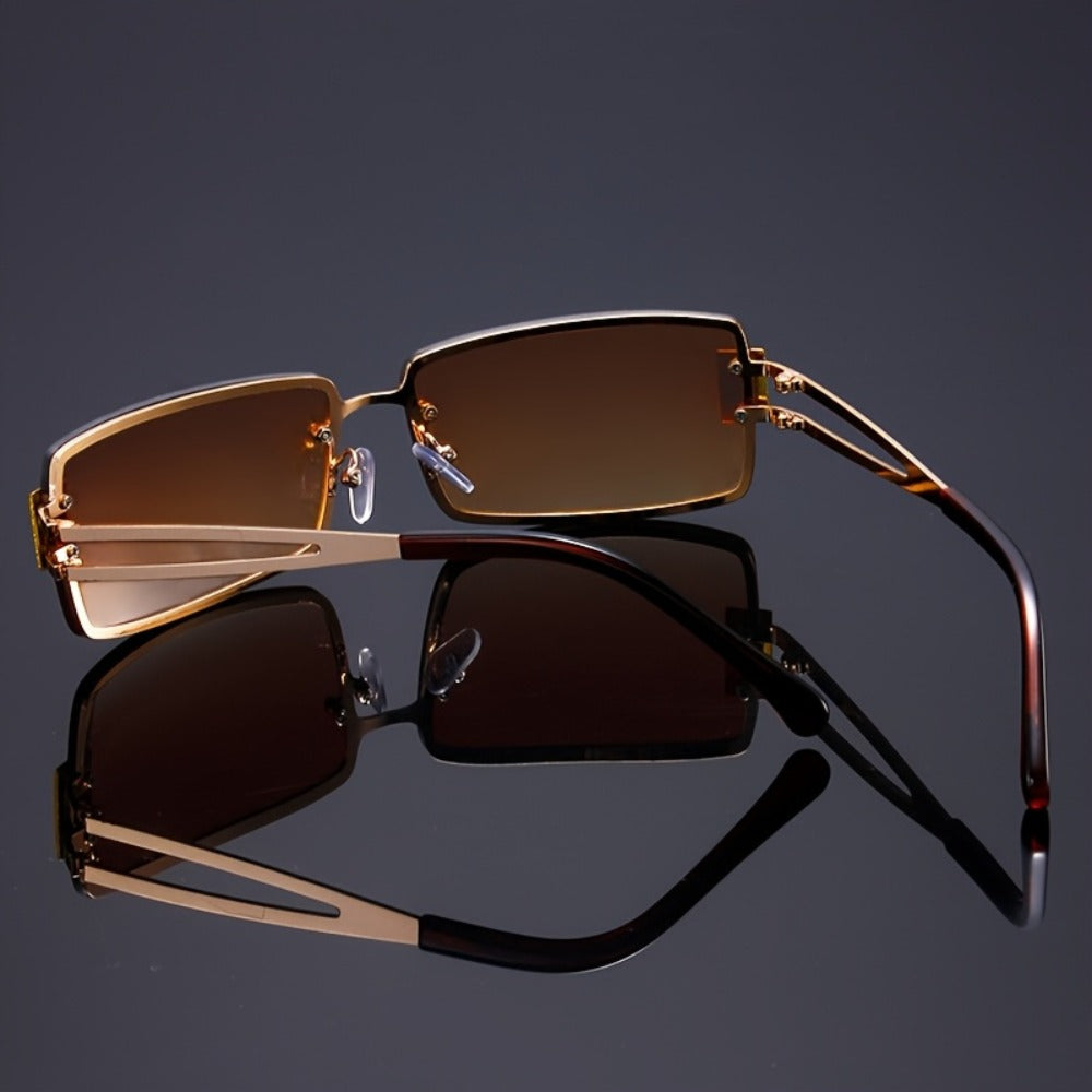 Party Glasses - Oversized Square for Men Women Extra Large Luxury Gradient Ombre Retro - product detail view 17