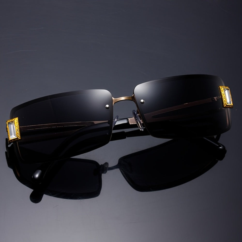 Party Glasses - Oversized Square for Men Women Extra Large Luxury Gradient Ombre Retro - product detail view 18