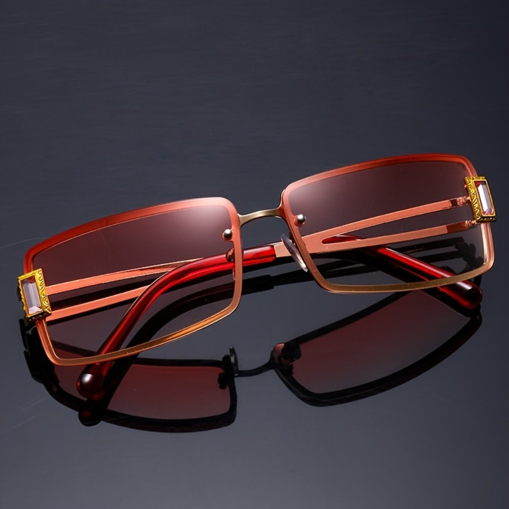 Party Glasses - Oversized Square for Men Women Extra Large Luxury Gradient Ombre Retro - product detail view 20