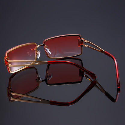 Party Glasses - Oversized Square for Men Women Extra Large Luxury Gradient Ombre Retro - product detail view 22