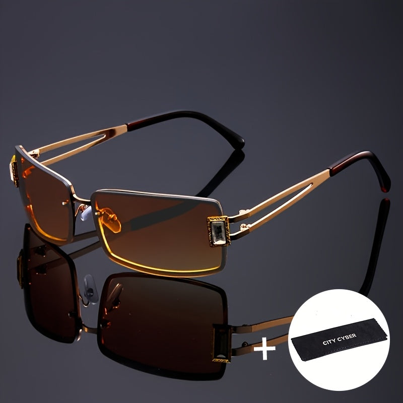 Party Glasses - Oversized Square for Men Women Extra Large Luxury Gradient Ombre Retro - product detail view 28