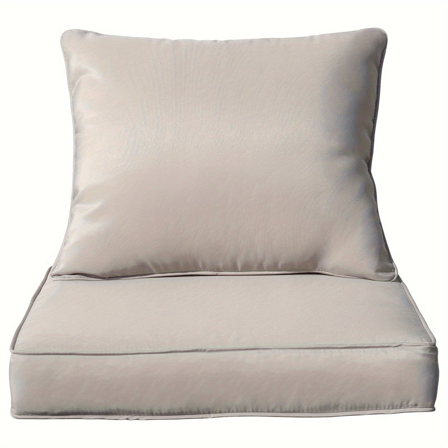 Patio Cushion shown in the Light Gray option