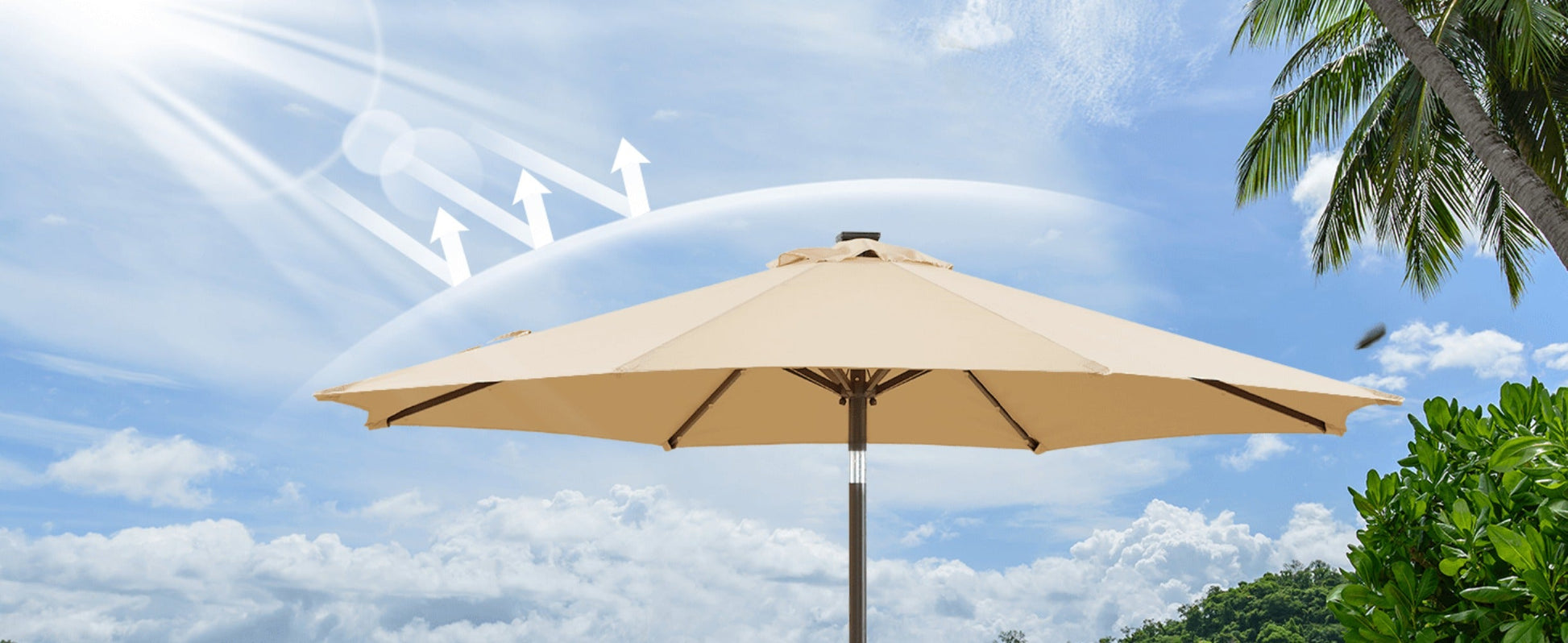 Patio Umbrella, Outdoor Table Umbrella for Outdoor Shade and Protection detail image - detail view 16