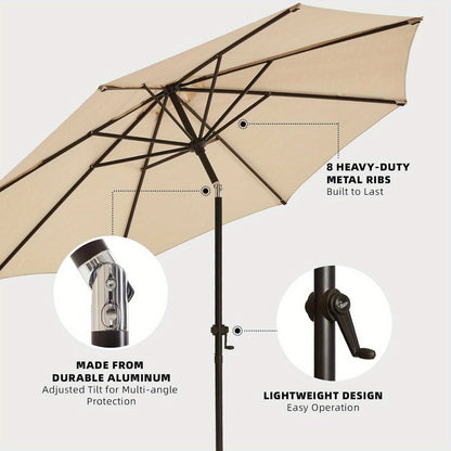 Patio Umbrella, Outdoor Table Umbrella for Outdoor Shade and Protection detail image - detail view 7