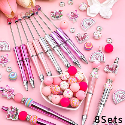 Pen Toppers - Unicorn 8 Sets Princess Castle & Pink Fairy Wooden Decorative Pencil for - product detail view 6