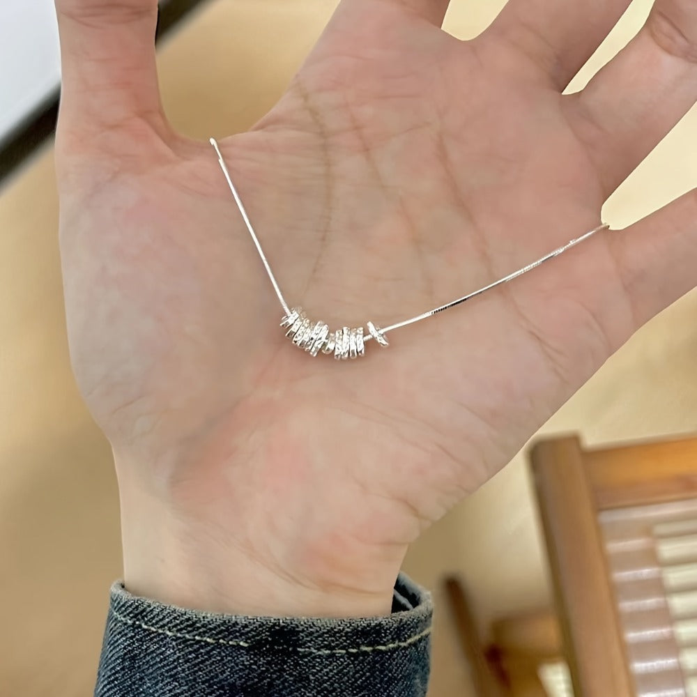 Pendant Necklace - 925 Sterling Silver for Women - Hypoallergenic Elegant Classic , White - product detail view 3