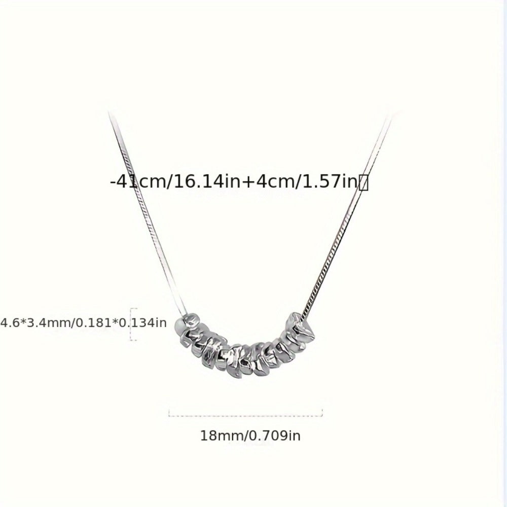 Pendant Necklace - 925 Sterling Silver for Women - Hypoallergenic Elegant Classic , White - product detail view 4