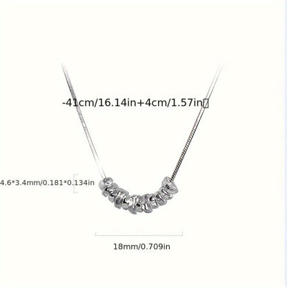 Pendant Necklace - 925 Sterling Silver for Women - Hypoallergenic Elegant Classic , White - product detail view 4