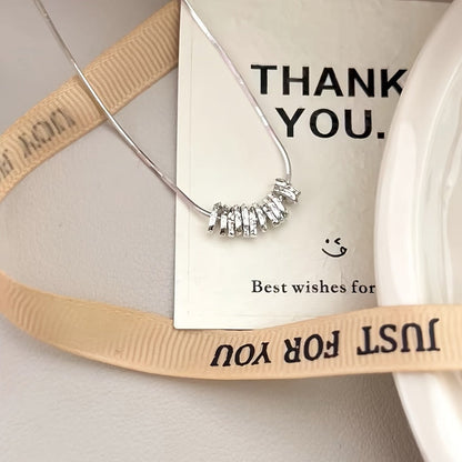 Pendant Necklace - 925 Sterling Silver for Women - Hypoallergenic Elegant Classic , White - product detail view 5