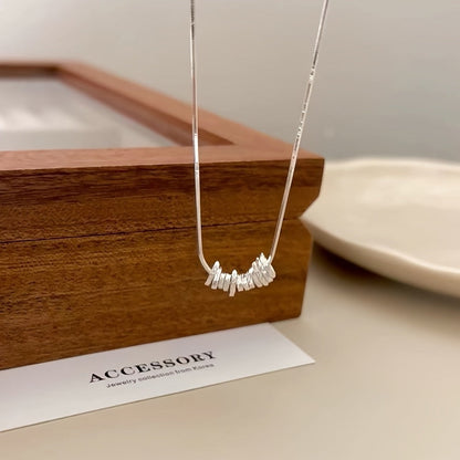 Pendant Necklace - 925 Sterling Silver for Women - Hypoallergenic Elegant Classic , White - product detail view 6