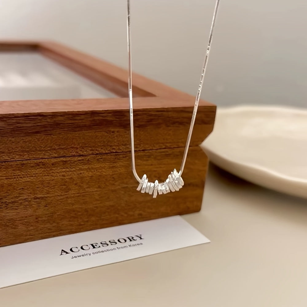 Pendant Necklace - 925 Sterling Silver for Women - Hypoallergenic Elegant Classic , White - product detail view 7