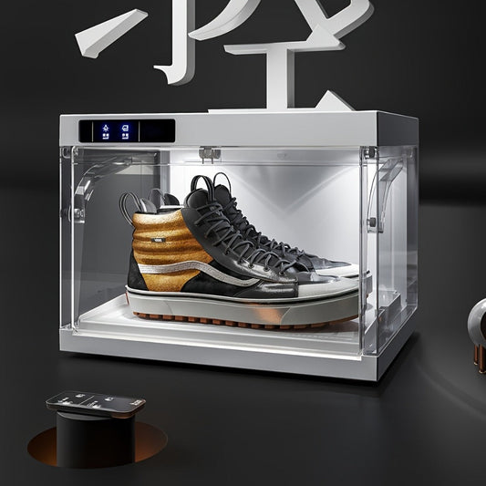Plastic Clear Stackable Shoe Storage Box with Stackable Design detail image