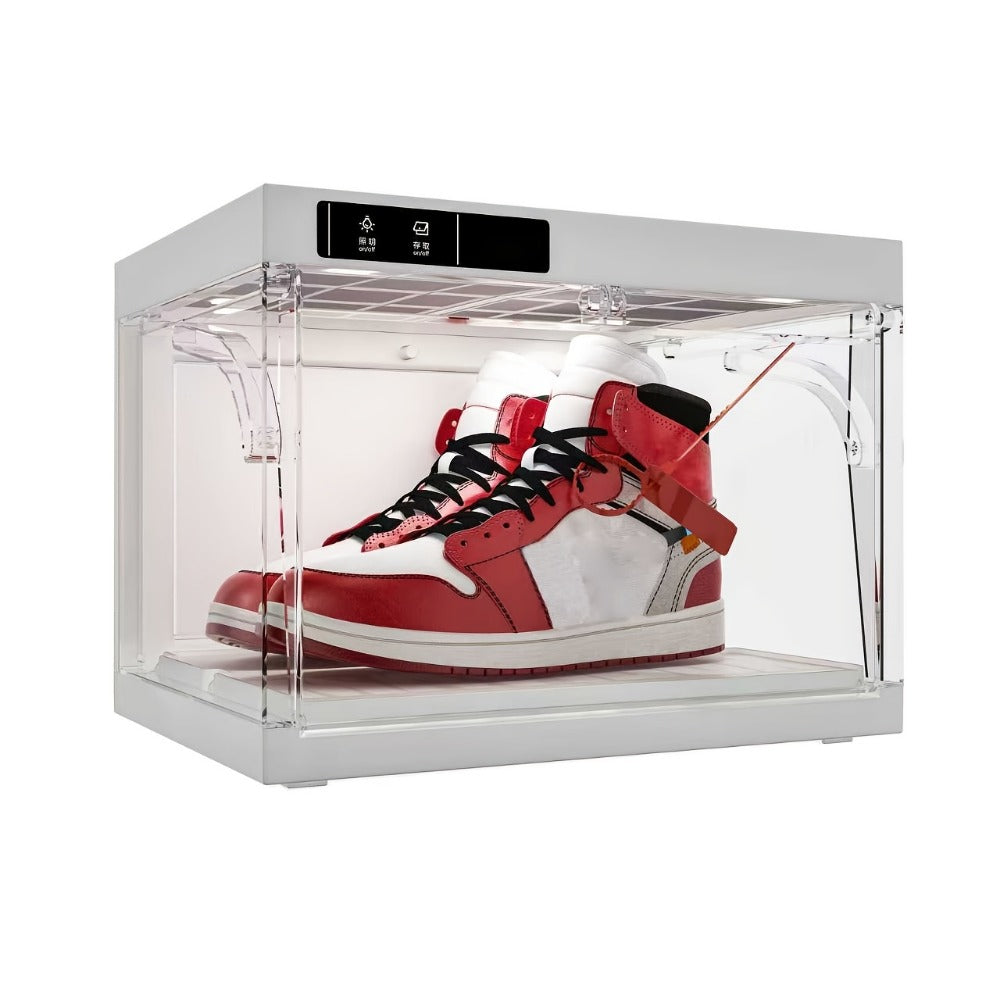 Plastic Clear Stackable Shoe Storage Box with Stackable Design detail image - detail view 3