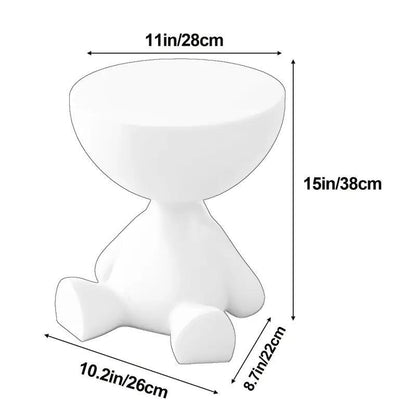 Plastic Nightstand with Cup Holder and Tool-Free Assembly for Bedroom detail image - detail view 3