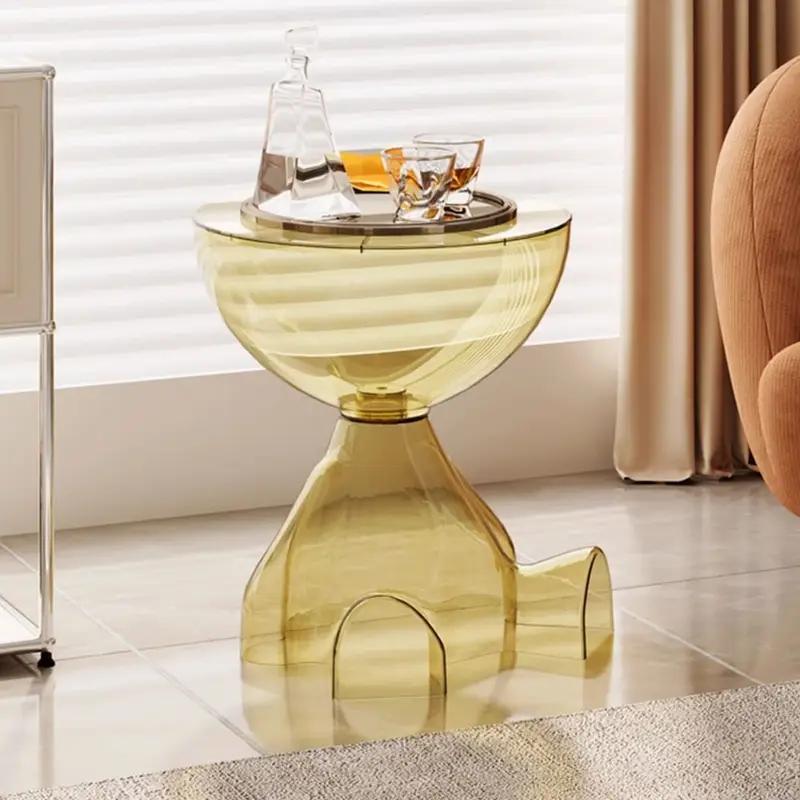 Plastic Nightstand with Side Table and Cup Holder for Bedroom detail image - detail view 17