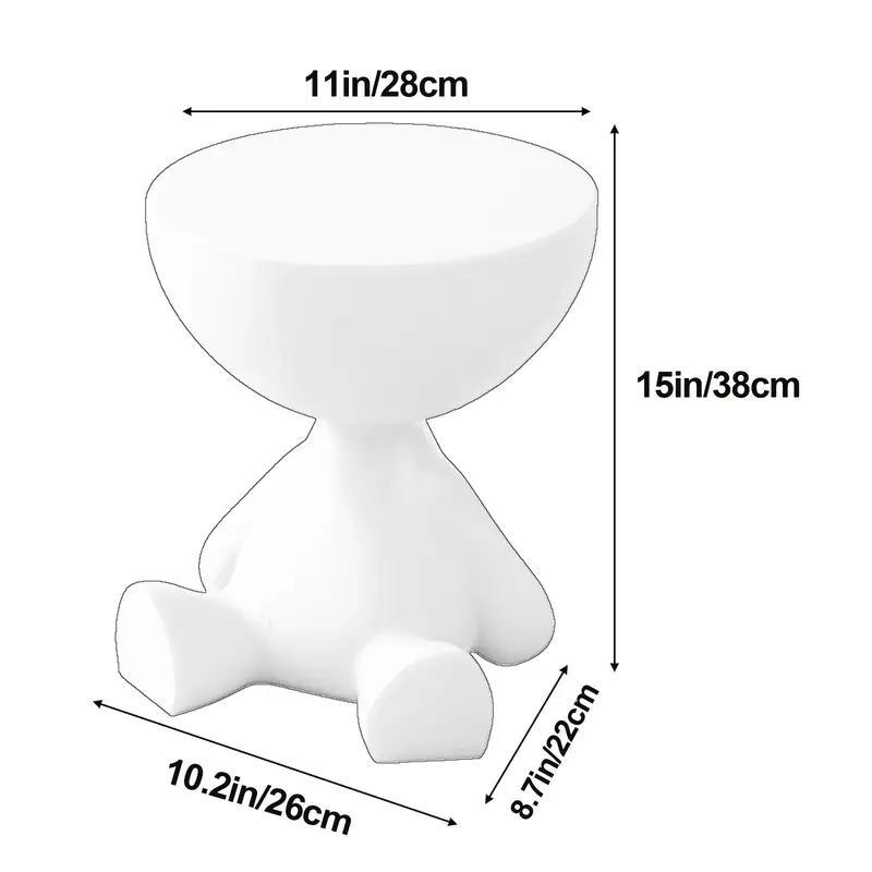 Plastic Nightstand with Side Table and Cup Holder for Bedroom detail image