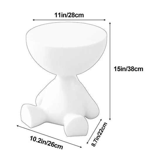 Plastic Nightstand with Side Table and Cup Holder for Bedroom detail image