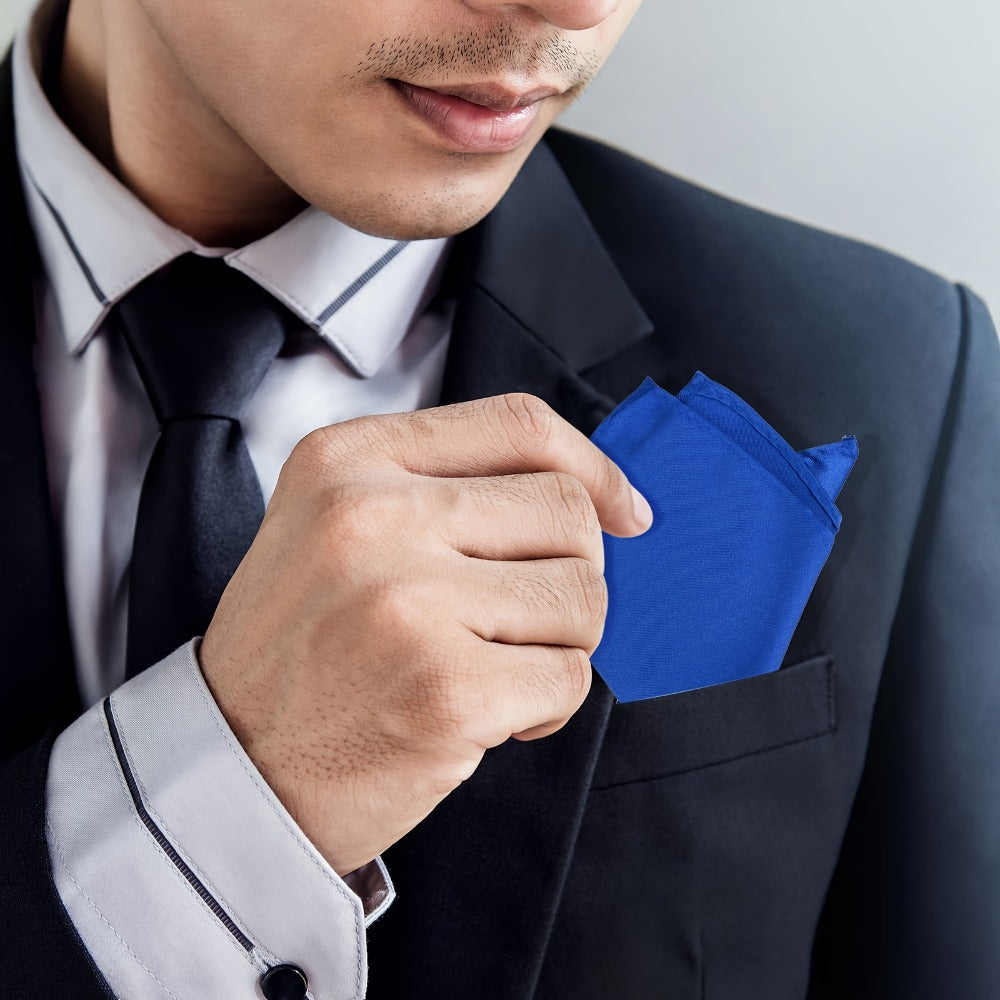 Pocket Squares - Square Set 30 Pack for Men Solid Color Handkerchiefs Soft Quick-Dry Fabric - product detail view 8