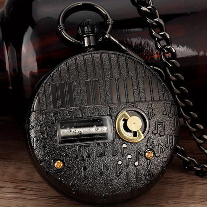 Pocket Watch - Music with Chain Space Series Quartz for Men & Women, Necklace , Unique - product detail view 2